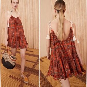 NWT Ulla Johnson Trula coverup dress in Clementine Sz L